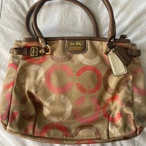 Coach Madison Metallic Art Carryall